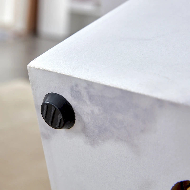Tavolino da caffè in MDF con sticker dalla texture moderna e semplice