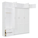Letto Murphy versatile matrimoniale con contenitore integrato e design pieghevole per ottimizzare lo spazio