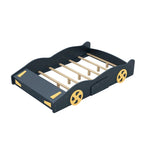 Letto a Piattaforma per Auto da Corsa di Grandi Dimensioni (1 Posto) in Nero/Blu Scuro con Vano Anteriore