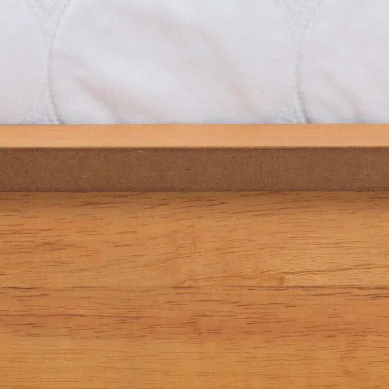 Efren Letto Matrimoniale in Legno Rovere Miele Finitura Mid-Century Modern