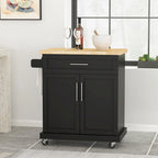 Carrello da cucina grigio/bianco/nero con ruote, stile contemporaneo