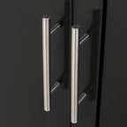 Carrello da cucina grigio/bianco/nero con ruote, stile contemporaneo