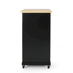Carrello da cucina grigio/bianco/nero con ruote, stile contemporaneo