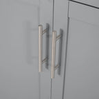 Carrello da cucina grigio/bianco/nero con ruote, stile contemporaneo