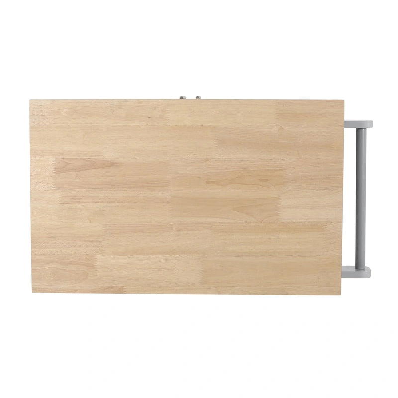 Carrello da cucina grigio/bianco/nero con ruote, stile contemporaneo
