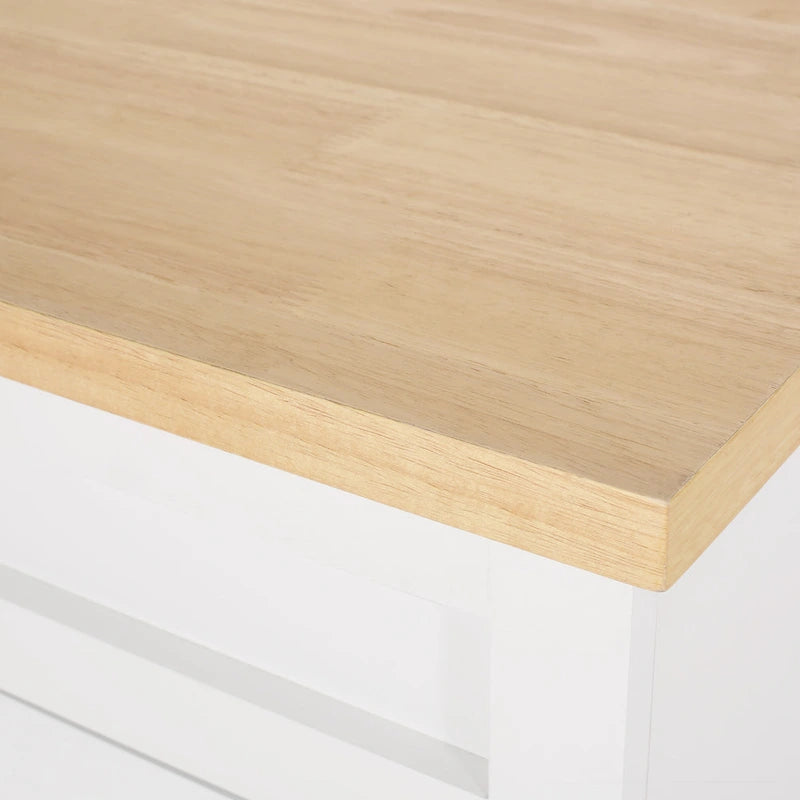 Carrello da cucina grigio/bianco/nero con ruote, stile contemporaneo