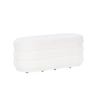 Pouf Sherpa Oblungo Halley White