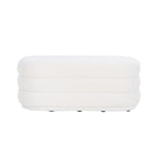 Pouf Sherpa Oblungo Halley White