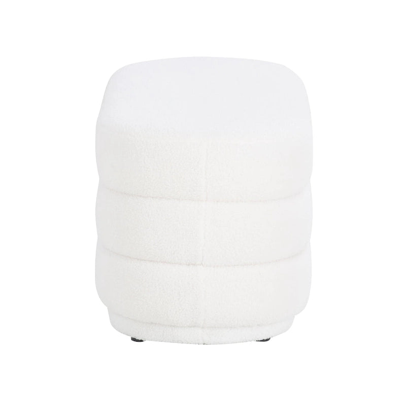 Pouf Sherpa Oblungo Halley White
