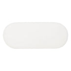 Pouf Sherpa Oblungo Halley White