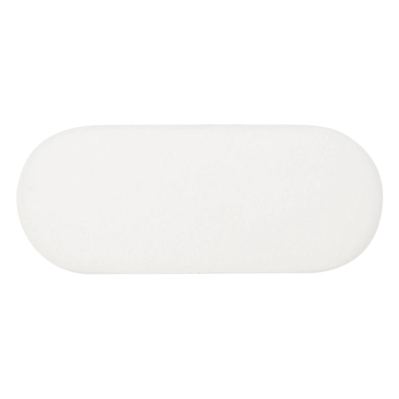 Pouf Sherpa Oblungo Halley White