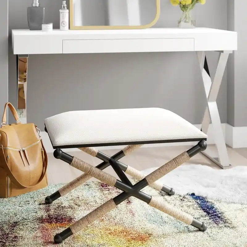 Sgabello accentato Ella Boho Campaign