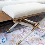 Sgabello accentato Ella Boho Campaign