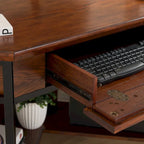 Scrivania angolare Mission Oak in legno per computer/scrittura
