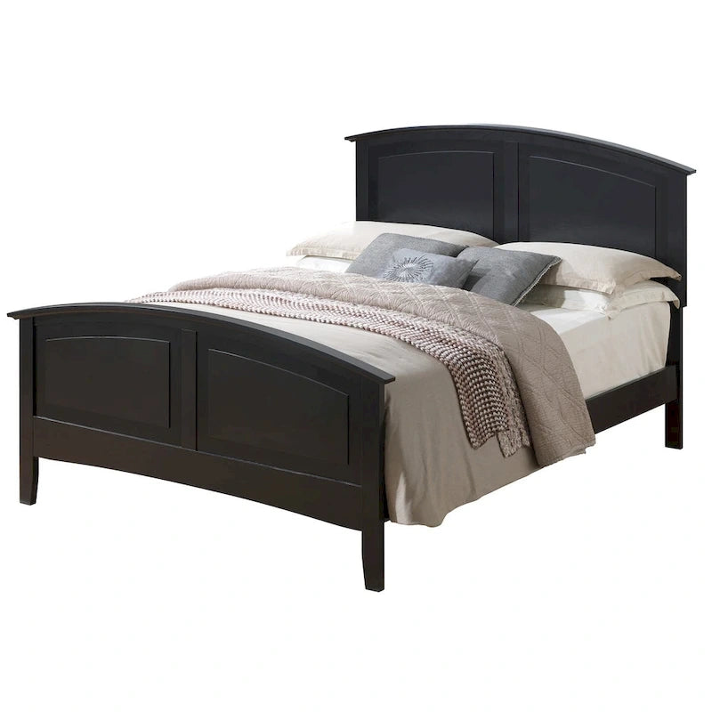 Letto matrimoniale Hammond con testiera ricurva