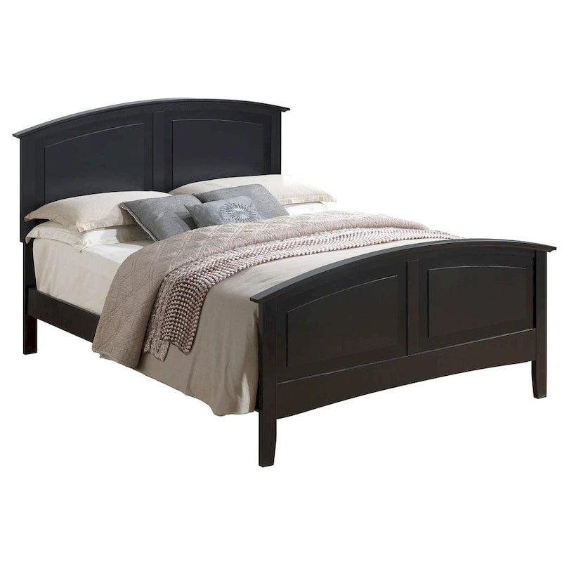Letto matrimoniale Hammond con testiera ricurva