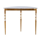 Consolle a mezza luna Imelda Gold di Uttermost