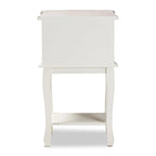 Baxton Studio Amalie Tavolino da Salotto in Legno, Antico Stile Francese Cottage, Finitura Bicolore Bianco e Rovere, con 2 Cassetti