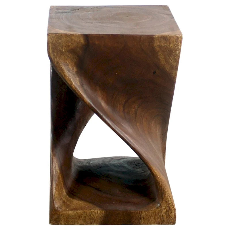 Sgabello Haussmann Original Wood Twist 30 X 30 X 45 Cm Olio di Noce - 30 x 30 x 45
