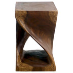 Sgabello Haussmann Original Wood Twist 30 X 30 X 45 Cm Olio di Noce - 30 x 30 x 45