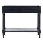 Marrone / Nero / Bianco anticato / Grigio Consolle a 2 cassetti, Stile Tradizionale