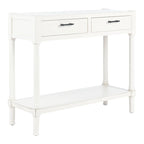 Marrone / Nero / Bianco anticato / Grigio Consolle a 2 cassetti, Stile Tradizionale
