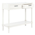 Marrone / Nero / Bianco anticato / Grigio Consolle a 2 cassetti, Stile Tradizionale