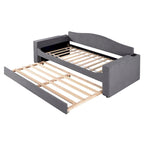 Daybed in pile di orsetto singolo con braccioli portaoggetti e rotelle estraibili