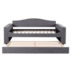 Daybed in pile di orsetto singolo con braccioli portaoggetti e rotelle estraibili