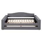 Daybed in pile di orsetto singolo con braccioli portaoggetti e rotelle estraibili
