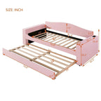 Daybed in pile di orsetto singolo con braccioli portaoggetti e rotelle estraibili