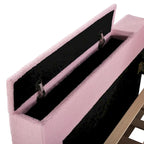 Daybed in pile di orsetto singolo con braccioli portaoggetti e rotelle estraibili