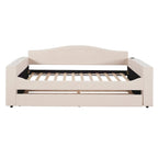 Daybed in pile di orsetto singolo con braccioli portaoggetti e rotelle estraibili