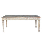 Tavolo da pranzo intagliato in legno riciclato Driftwood -83 - 83