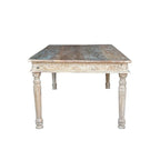Tavolo da pranzo intagliato in legno riciclato Driftwood -83 - 83