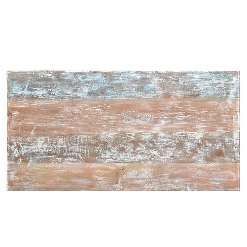 Tavolo da pranzo intagliato in legno riciclato Driftwood -83 - 83